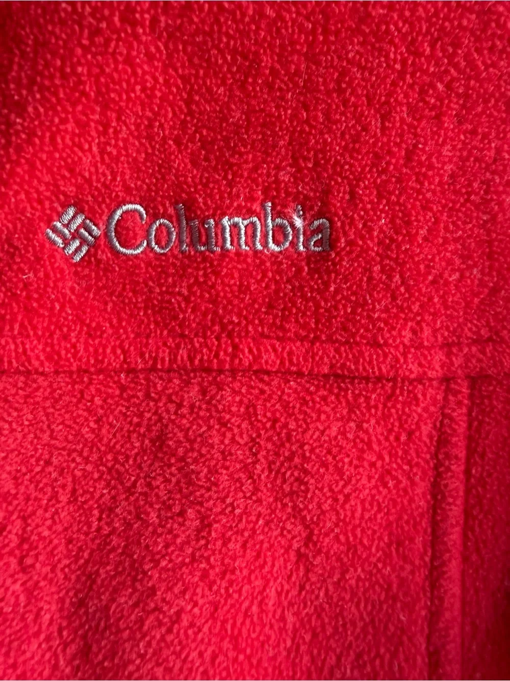 Columbia Kids Red Full-Zip Fleece Jacket